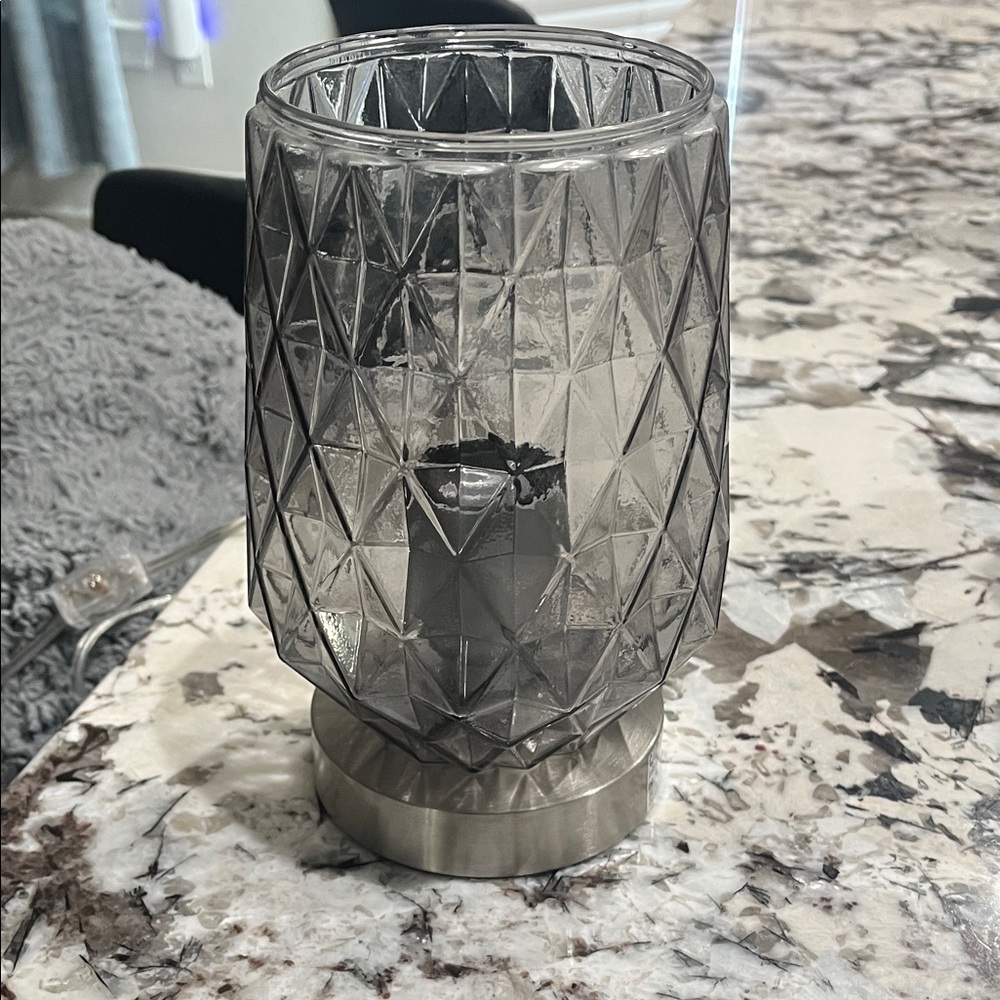 Geometric Smoke Glass Lamp